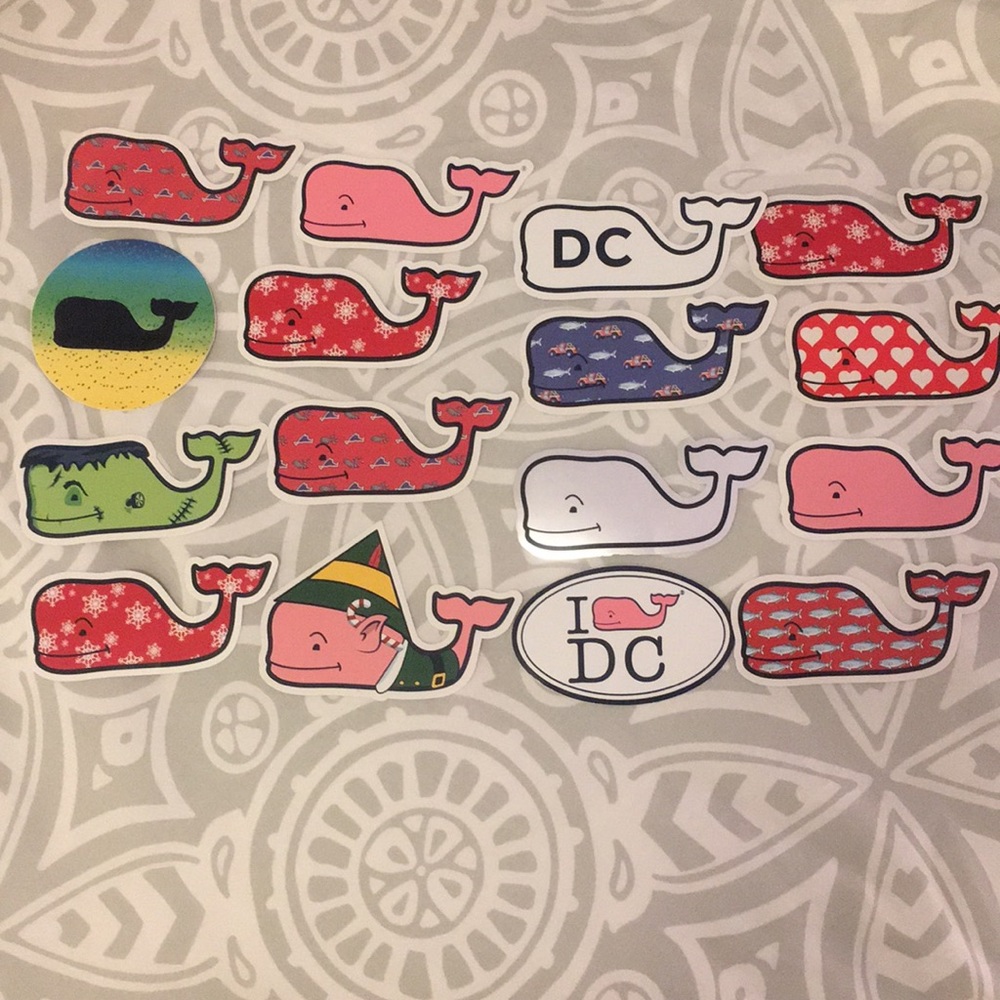 Vineyard Vines Whale stickers